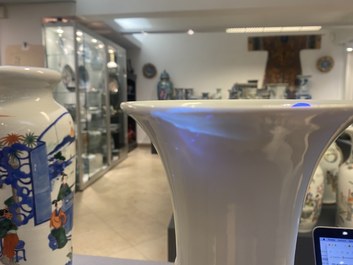 A Chinese famille rose 'playing boys' vase, Qianlong mark, Republic